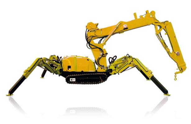 Miniraupenkrane mit Stützen