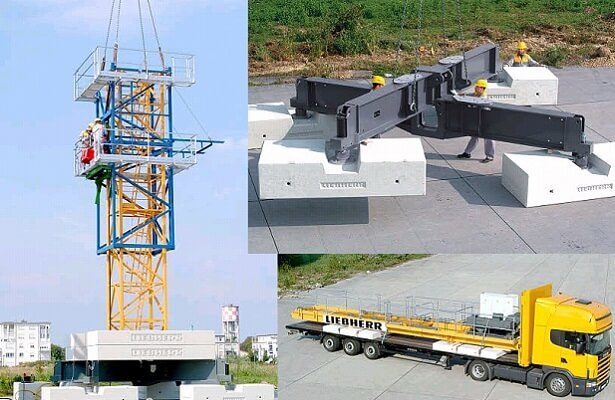 Obendreherkrane 60 m Ausladung Liebherr 200-ec-h-10 Litronic