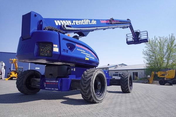 Teleskop-Arbeitsbühne mit 43 Metern Arbeitshöhe ...