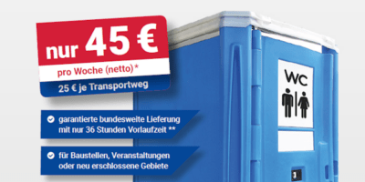 WC-Toilettenkabinen mieten